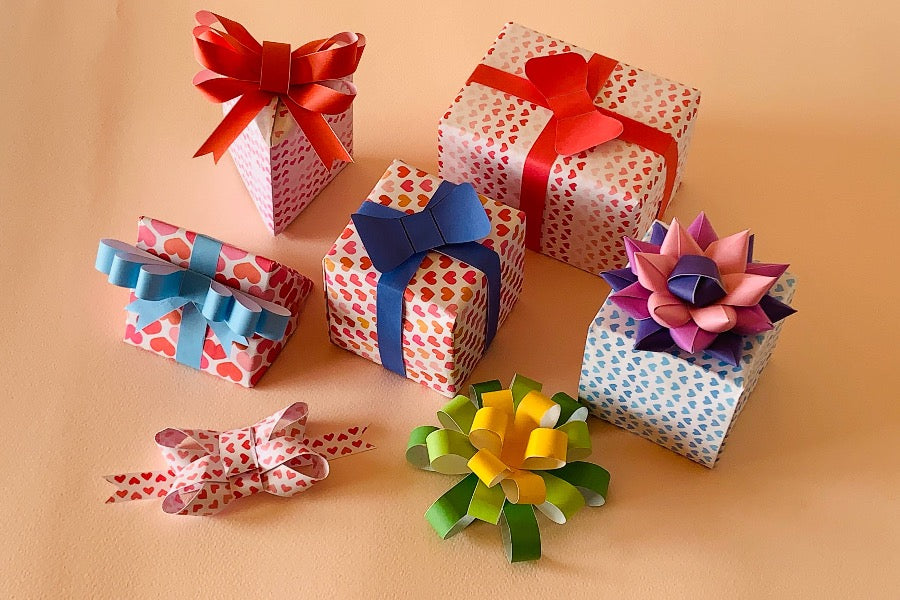 Paper ribbon and bow knot Use case (for present box)  