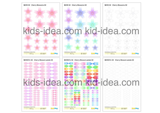 桜02のパターンの６種類のサンプル写真